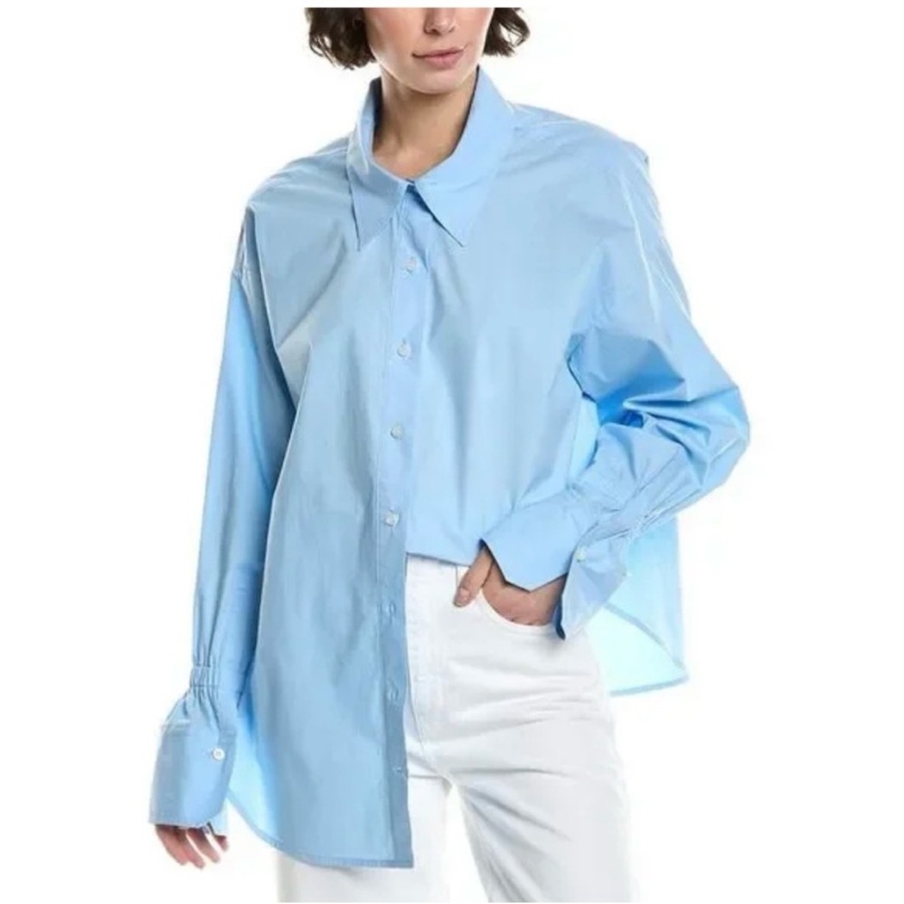 A.L.C. Light Blue Oversized Button-Down Shirt